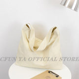 Canvas Shoulder Bag Large Capacity Totes College Messenger