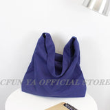 Canvas Shoulder Bag Large Capacity Totes College Messenger