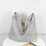 Canvas Shoulder Bag Large Capacity Totes College Messenger