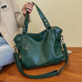 Women Leather Tote Handbag Large Soft Sheepskin Crossbody Shoulder Bag