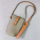 Cowhide Mini Phone Bag Lipstick Purse