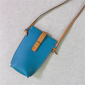 Cowhide Mini Phone Bag Lipstick Purse