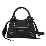 Rivets Crossbody Leather Bag Shoulder Messenger Clutch