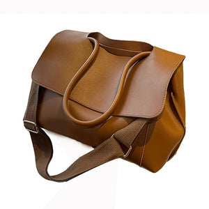 Women's Shoulder Crossbody Bag Large Capacity PU Leather Casual Tote