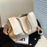 Women's Shoulder Crossbody Bag Large Capacity PU Leather Casual Tote