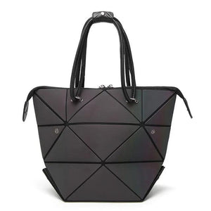 Luminous Geometric Fold Over Shoulder Bag for Women