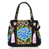 Bohemian Tassel Embroidered Handbag Crossbody Shoulder Bag