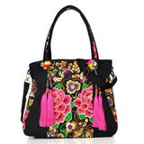 Bohemian Tassel Embroidered Handbag Crossbody Shoulder Bag