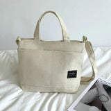 Canvas Shoulder Messenger Bag Japanese Solid Handbag