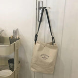 Canvas Shoulder Bag Large Capacity Casual Messenger Bag