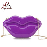 Sexy Lip Shape Party Clutch Evening Bag for Women Wedding Purses and Handbags