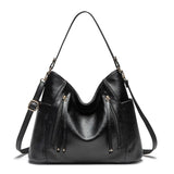 Vintage Style Tote Bag Soft Leather Messenger Bag Double Strap Shoulder Bag