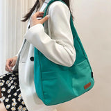 Canvas Shoulder Bag Casual Female Handbags Solid Travel Shopping Pack