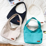 Canvas Shoulder Bag Casual Female Handbags Solid Travel Shopping Pack