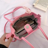 Women's Shoulder Messenger Bag Solid Summer Handbag and Purses