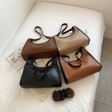 PU Leather Shoulder Messenger Sac Women Causal Handbags And Purse