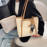Winter Style Women's PU Leather Shoulder Bag Large Capacity Shopping Handbag
