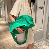 Women Shoulder Bag Wide Strap Oxford Crossbody Bag Large Female Sports Bags