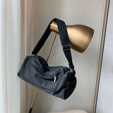 Women Shoulder Bag Wide Strap Oxford Crossbody Bag Large Female Sports Bags