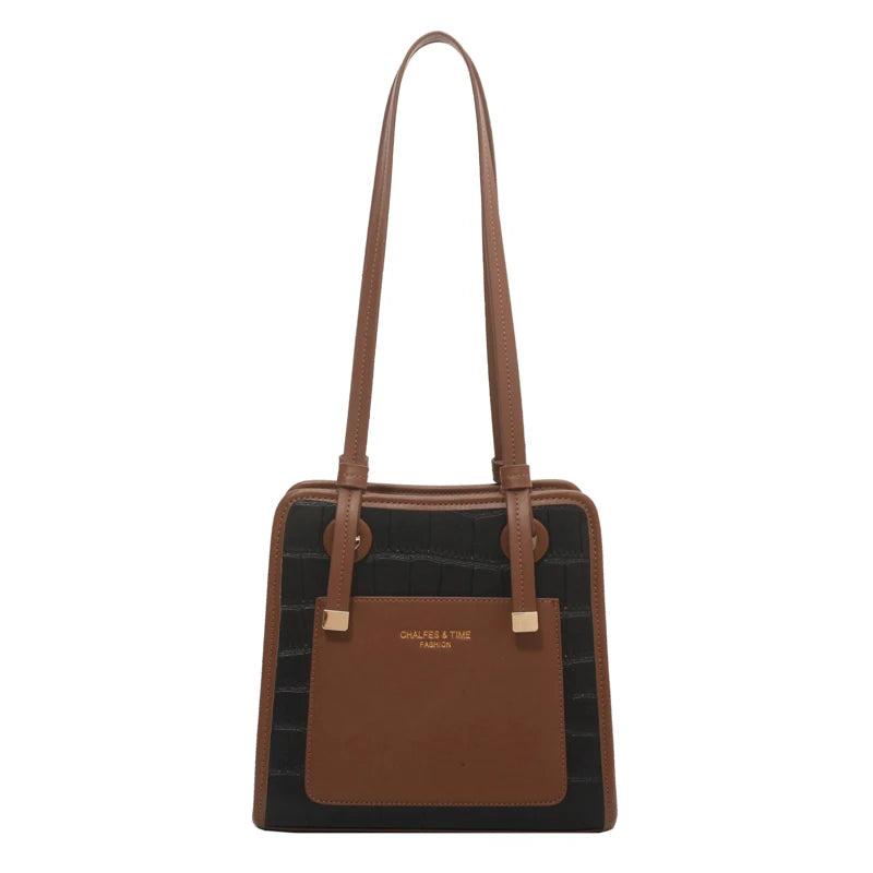 Solid Leather Women Handbags Shoulder Bags Messenger Bags Casual Tote Bags