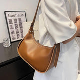 Solid Leather Female Shoulder Pack Crossbody Women Bag All-Match Handbag
