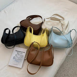 Solid Leather Female Shoulder Pack Crossbody Women Bag All-Match Handbag