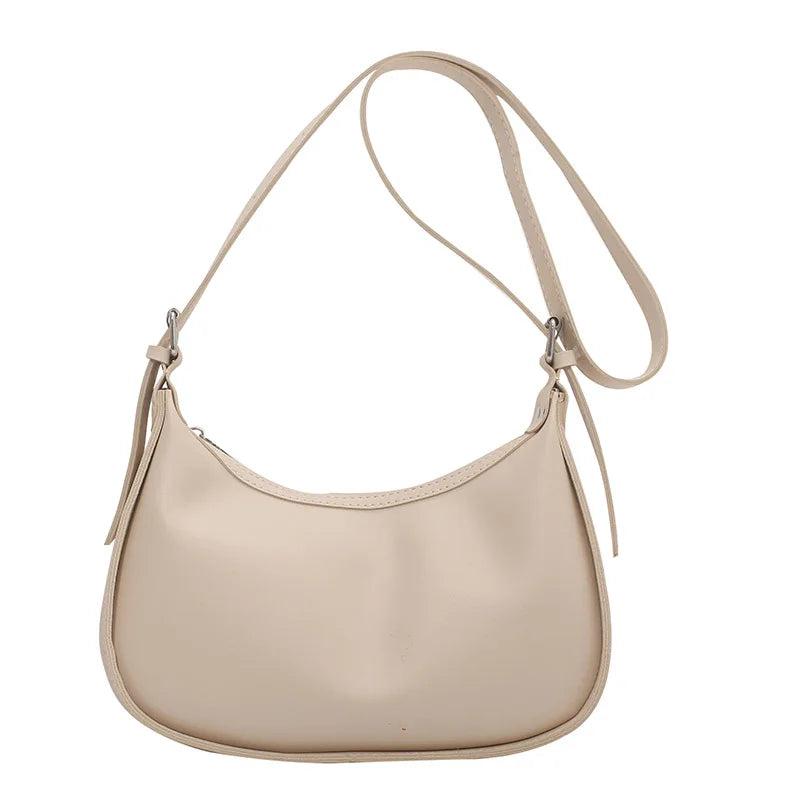 Solid Leather Female Shoulder Pack Crossbody Women Bag All-Match Handbag