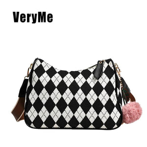 Linen Cloth Underarm Sac For Women Half-Moon Shoulder Bags