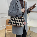 Linen Cloth Underarm Sac For Women Half-Moon Shoulder Bags