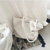 Canvas Shoulder Bag Large Capacity Student Handbag