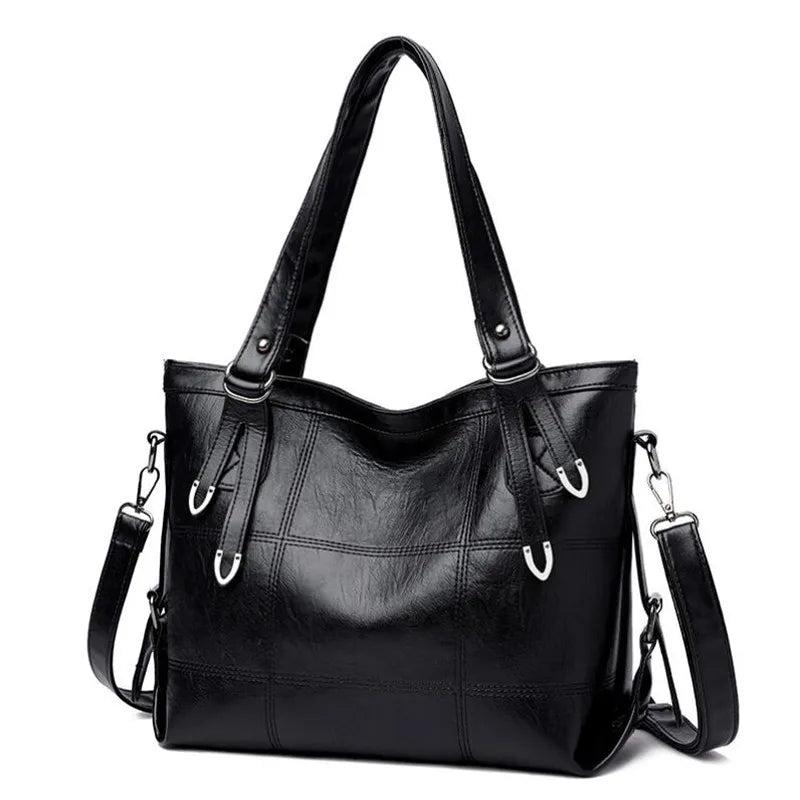 Women Shoulder Bags Lacquer PU Leather Handle Bags