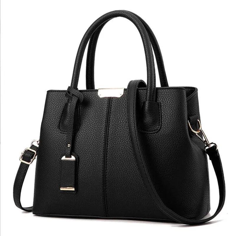 Vintage High Casual Tote Messenger Bag Leather Handbag