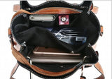 Large Capacity Leather Shoulder Bag for Woman
