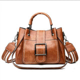 Large Capacity Leather Shoulder Bag for Woman