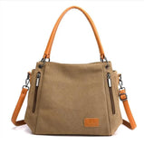 Canvas Shoulder Crossbody Bags Female Messenger Bag Tote