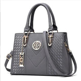 High Embroidery Women Leather Messenger Bag