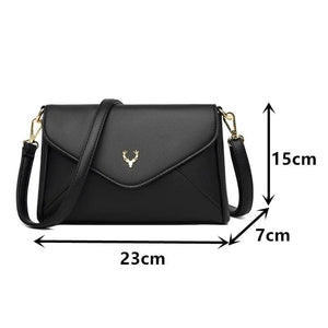 Leather Shoulder Bag Small Flap Messenger Bags Women Crossbody