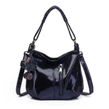 Metalic Crossbody Messenger Bag for Women