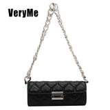 Pu Leather Baguette Women's Bag Ladies Handbag All-Match Female Shoulder Pack
