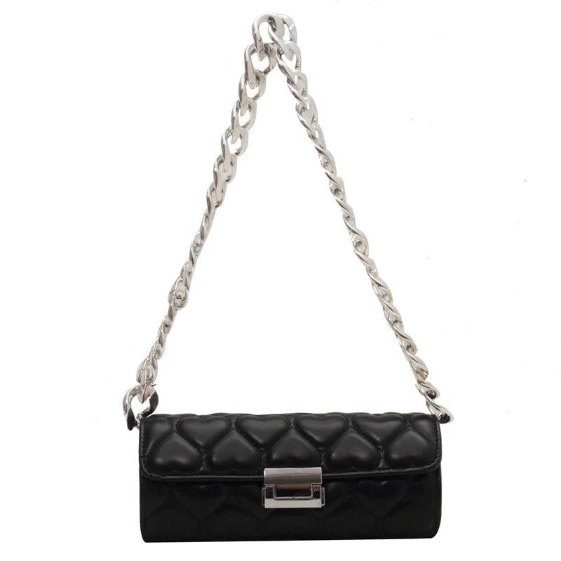 Pu Leather Baguette Women's Bag Ladies Handbag All-Match Female Shoulder Pack