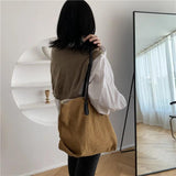 Canvas Shoulder Bag Large-capacity Handbag Shopping Bag