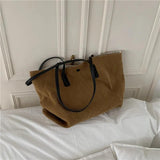 Canvas Shoulder Bag Large-capacity Handbag Shopping Bag