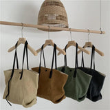 Canvas Shoulder Bag Large-capacity Handbag Shopping Bag