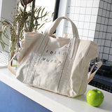 Canvas Shoulder Messenger Bag Retro Handbag Casual Letter Printing