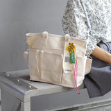 Canvas Handbag Messenger Shoulder Bag Fashionable Multi-pocket Large Capacity