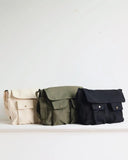 Japanese Canvas Messenger Shoulder Bag Solid Large Capacity