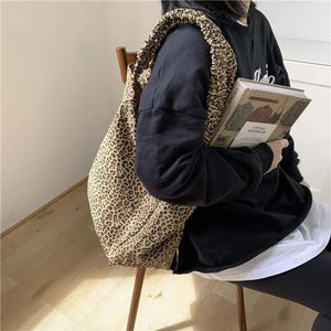 Japanese Canvas Shoulder Bag Large-capacity Handbag