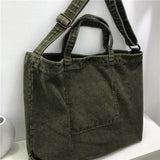Canvas One-shoulder Messenger Bag Letter Printing Large-capacity