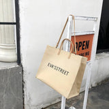 Canvas Large-capacity Handbag Shoulder and Underarm Tote Bag Women