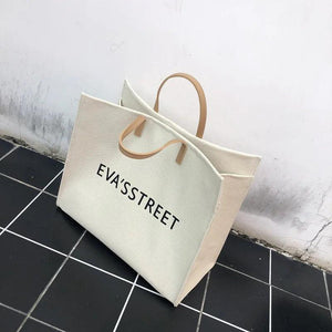 Canvas Large-capacity Handbag Shoulder and Underarm Tote Bag Women